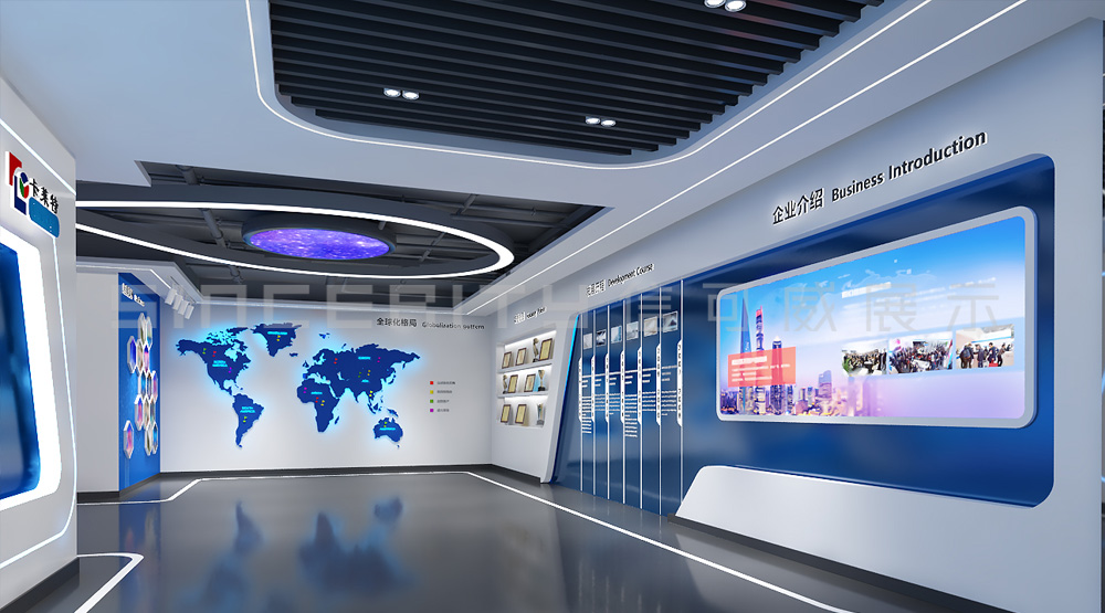 卡莱特科技通信企业展厅设计