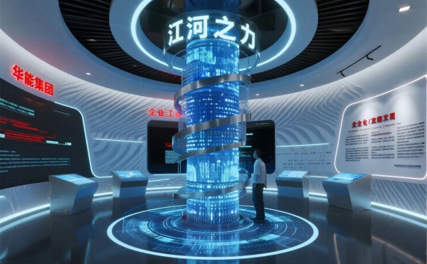 华能环保科技展厅里能摸到风、看到鱼，还能穿越到 2050