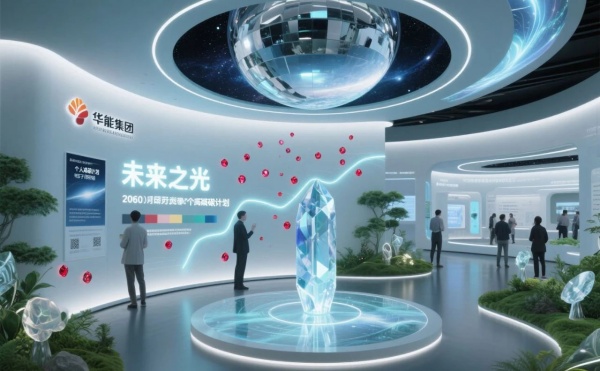 华能环保科技展厅里能摸到风、看到鱼，还能穿越到 2050