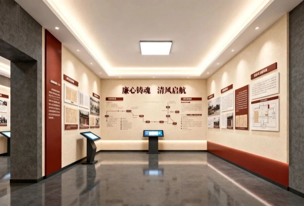 廉洁文化展厅怎么建？这套 “沉浸式 + 互动感”设计方案太赞了！