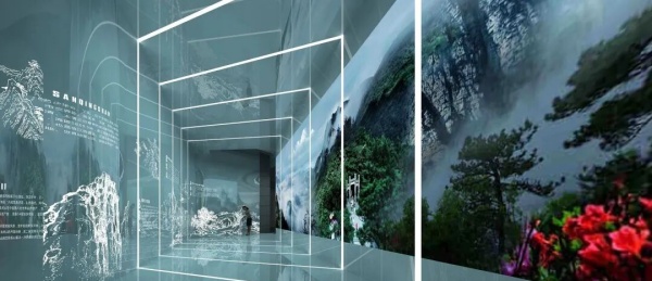 山水主题展馆场景设计