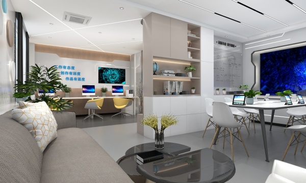 当传媒办公邂逅现代美学，打造科技感与人文温度的文化空间设计