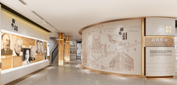 医院陈列馆设计：用线性空间秩序讲述百年历史！