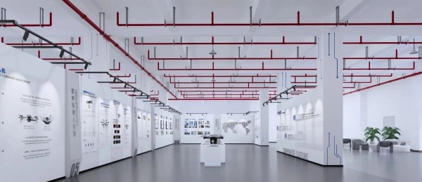 智能无人系统企业展厅设计施工