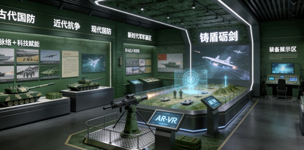 军事展厅的沉浸式设计与国防教育使命