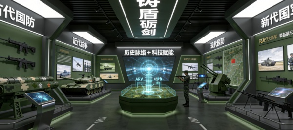 军事展厅的沉浸式设计与国防教育使命
