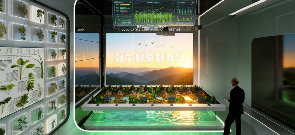 奶牛主题展厅的沉浸式设计与科普赋能