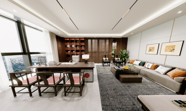 现代办公室展厅设计