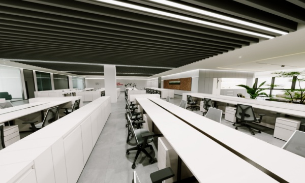 现代办公室展厅设计