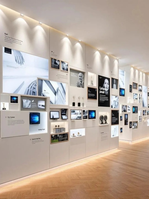 展厅设计新思路：实物展品与展墙的完美结合