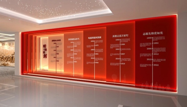 国网供电公司-党建教育基地展厅设计