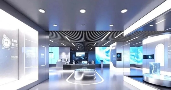 极简科技风展厅：用空间语言对话未来