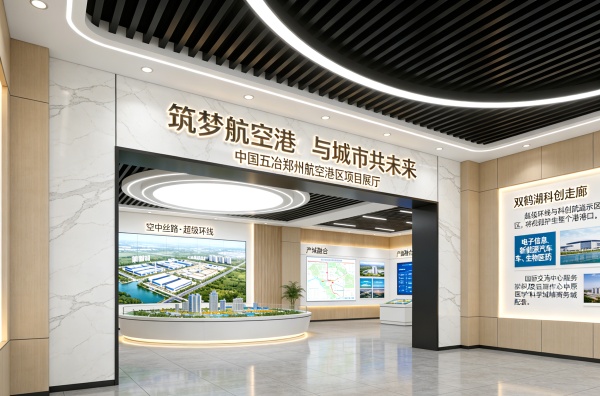 筑梦航空港-匠心映中原—中国五冶郑州航空港展厅规划设计方案