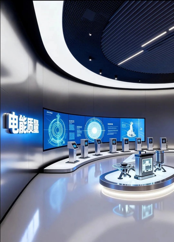 科技展厅设计｜用光影与线条，重构工业科技美学