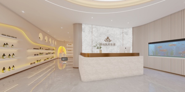 铭远医药集团展厅设计分享|现代展厅，以极简科技美学为基调，打造沉浸式的品牌体验场景